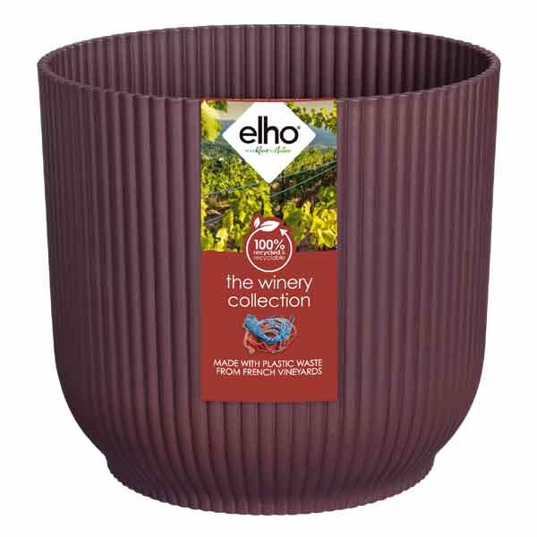 Elho The Winery Collection Bordeaux Red 16cm Flower Pot 1 Elho The Winery Collection Bordeaux Red 16cm Flower Pot