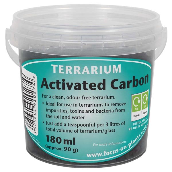 Growth Tech Terrarium Activated Carbon (charcoal) 180ml 1 Growth Tech Terrarium Activated Carbon (charcoal) 180ml