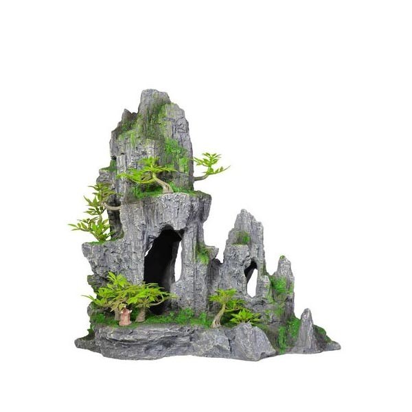 Aqua One Grey Landscape Scenic Rock Formation Large Aquarium Ornament 1 Aqua One Grey Landscape Scenic Rock Formation Large Aquarium Ornament