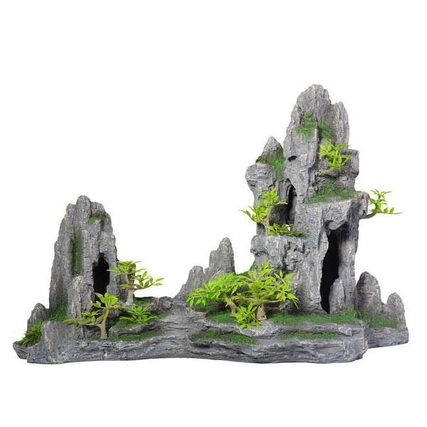 Aqua One Grey Landscape Scenic Rock Formation Jumbo Aquarium Ornament 1 Aqua One Grey Landscape Scenic Rock Formation Jumbo Aquarium Ornament