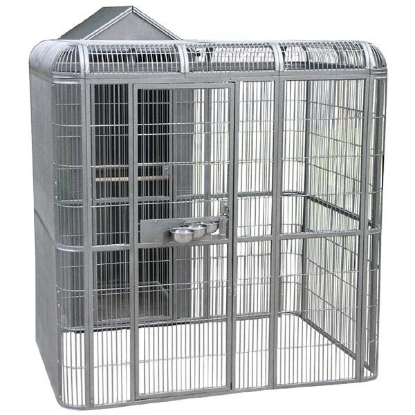 Rainforest Cages Indoor Aviary for Parrots with Housing Area 1 Rainforest Cages Indoor Aviary for Parrots with Housing Area