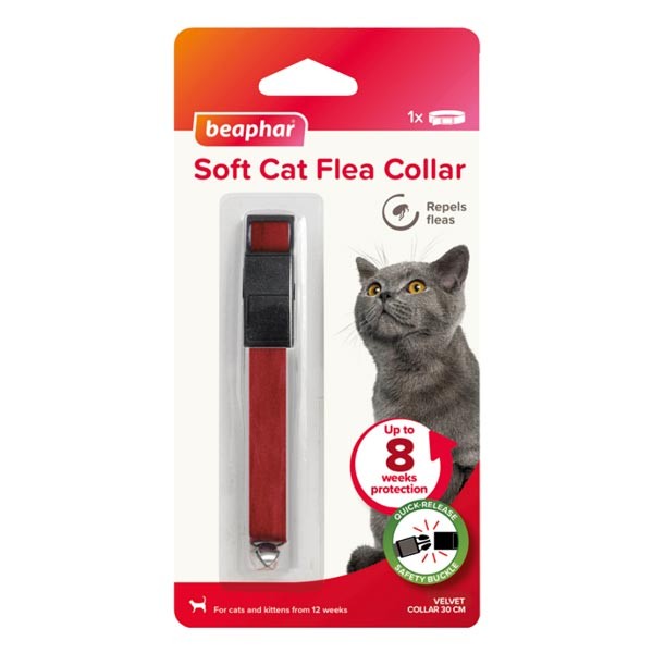 Beaphar Soft Velvet Flea Collar for Cats 1 Beaphar Soft Velvet Flea Collar for Cats