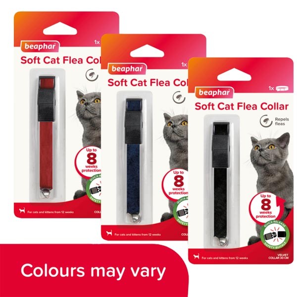 Beaphar Soft Velvet Flea Collar for Cats 4 Beaphar Soft Velvet Flea Collar for Cats - Image 4