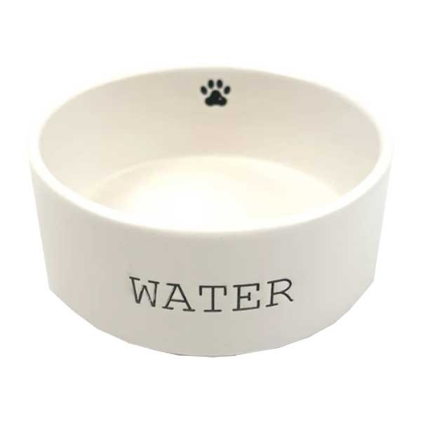 Paw Print Water Pet Bowl 16cm 1 Paw Print Water Pet Bowl 16cm