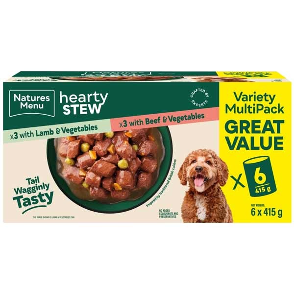 Natures Menu Cans Stews Multi 6x415g Lamb/Beef 1 Natures Menu Cans Stews Multi 6x415g Lamb/Beef
