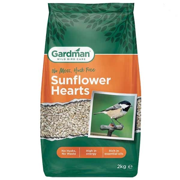 Gardman Wild Bird Care Sunflower Hearts 2kg 1 Gardman Wild Bird Care Sunflower Hearts 2kg