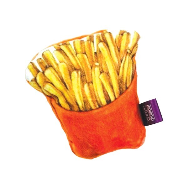 Happy Pet Tabby Patch Fast Food Catnip Cat Toy 2 Happy Pet Tabby Patch Fast Food Catnip Cat Toy - Image 2