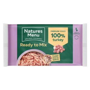 Natures Menu Ready to Mix Minced Freeflow Turkey for Adult Dogs 2kg