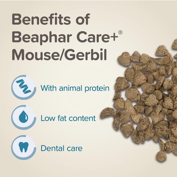 Beaphar Care+ Gerbil & Mouse 500g 3 Beaphar Care+ Gerbil & Mouse 500g - Image 3