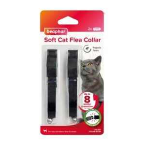 Beaphar Soft Velvet Collar For Cats - Twin Pack