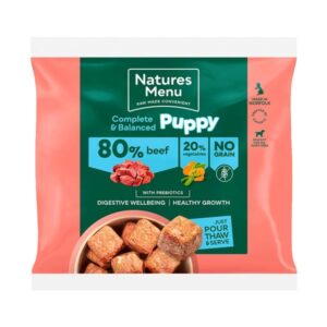 Natures Menu Complete & Balanced 80/20 Beef for Puppies 1kg