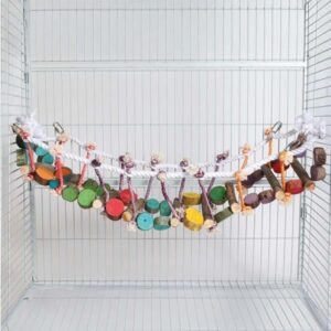 Northern Parrot Jungle Wood & Rope Ladder Parrot Toy