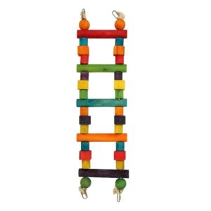 Northern Parrot Rainbow Wooden Parrot Ladder - Small