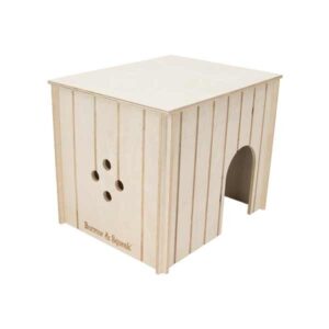 Burrow & Squeak Small Pet Wooden Hide - Large