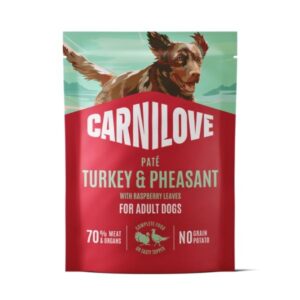 Carnilove Turkey & Pheasant with Raspberry Leaves 300g Pouch Wet Dog Food