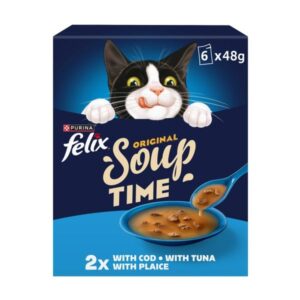 Felix Soup Fish Selection Adult 6x48g Wet Cat Food
