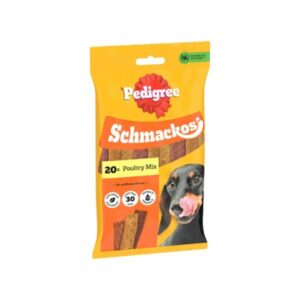 Pedigree Schmackos Poultry Mix 20 Pack Dog Treat