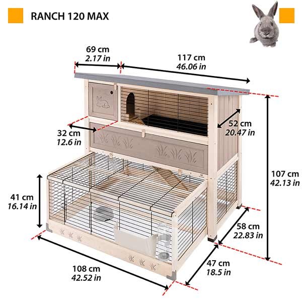 Ferplast Ranch 120 Max Hutch 2 Ferplast Ranch 120 Max Hutch - Image 2