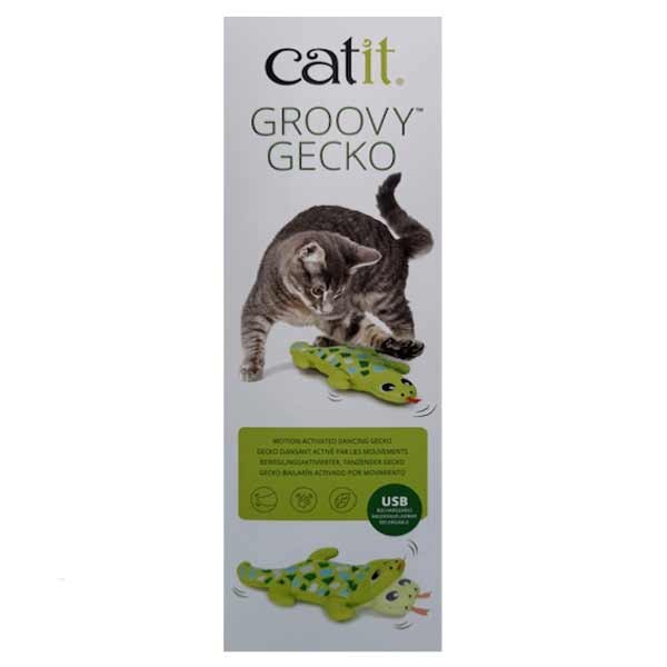 Catit Groovy Mini Gecko Green 1 Catit Groovy Mini Gecko Green