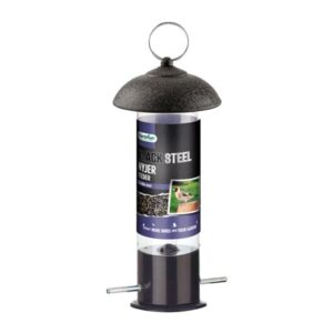 Gardman Wild Bird Care Black Steel Nyjer Seed Feeder