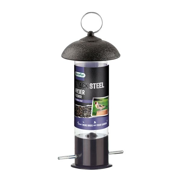 Gardman Wild Bird Care Black Steel Nyjer Seed Feeder 1 Gardman Wild Bird Care Black Steel Nyjer Seed Feeder