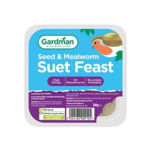 Gardman Wild Bird Care Seed & Mealworm Suet Feast