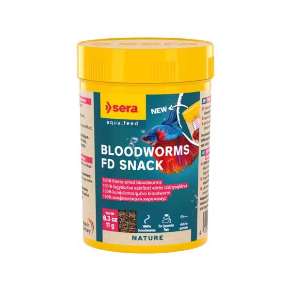 Sera Bloodworms FD Snack 100ml (11g) 1 Sera Bloodworms FD Snack 100ml (11g)