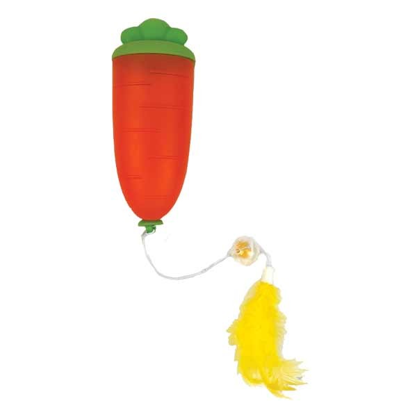 Happy Pet Tabby Patch Carrot Cat Treat Dispenser 1 Happy Pet Tabby Patch Carrot Cat Treat Dispenser