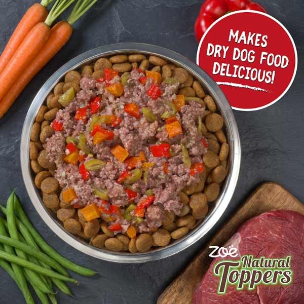 Zoe Natural Toppers Lamb with Beef, Red Pepper and Carrots 85g Pouch 2 Zoe Natural Toppers Lamb with Beef, Red Pepper and Carrots 85g Pouch - Image 2