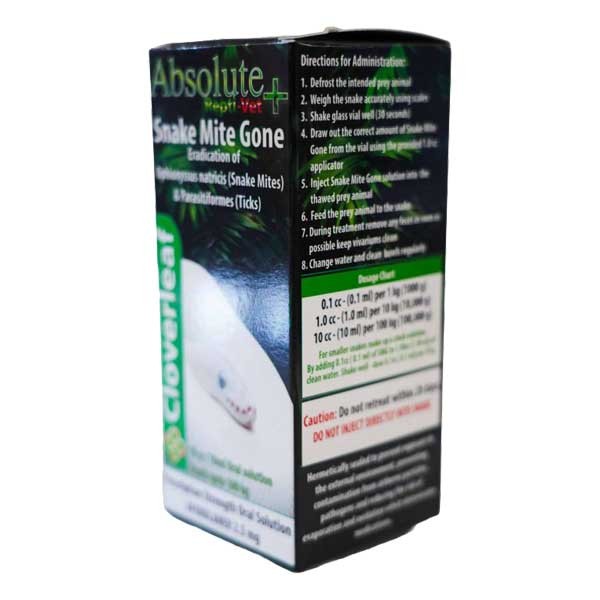 Cloverleaf Absolute Repti-Vet Snake Mite Gone 10ml 2 Cloverleaf Absolute Repti-Vet Snake Mite Gone 10ml - Image 2