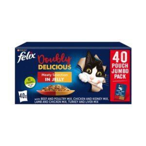 Felix Doubly Delicious Countryside Selection In Jelly Wet Cat Food 40 x 85g