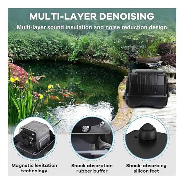 Hygger High Flow Pond Air Pump 160 4 Hygger High Flow Pond Air Pump 160 - Image 4