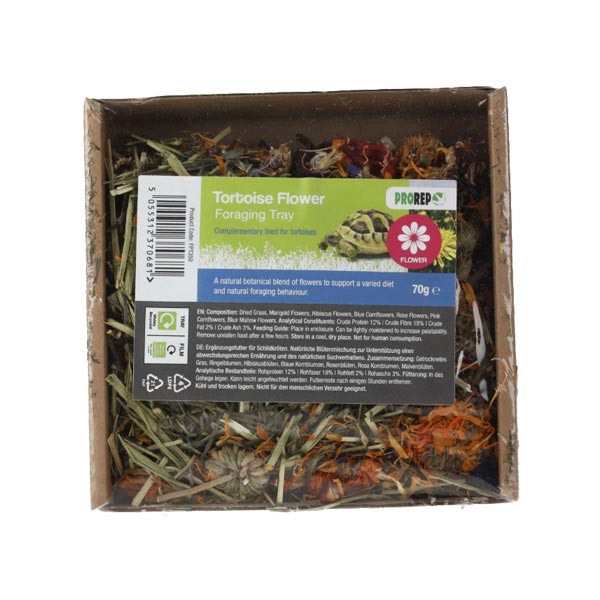 ProRep Tortoise Flower Foraging Tray 70g 1 ProRep Tortoise Flower Foraging Tray 70g