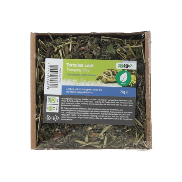 ProRep Tortoise Leaf Foraging Tray 70g 1 ProRep Tortoise Leaf Foraging Tray 70g