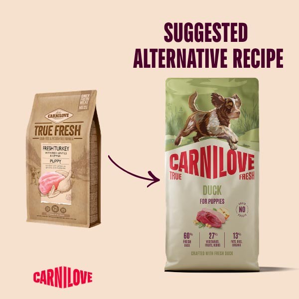 Carnilove True Fresh Duck Puppy 1.5kg Dry Dog Food 3 Carnilove True Fresh Duck Puppy 1.5kg Dry Dog Food - Image 3