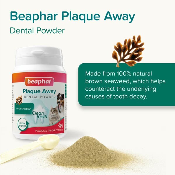 Beaphar Plaque Away Dental Powder 80g 2 Beaphar Plaque Away Dental Powder 80g - Image 2