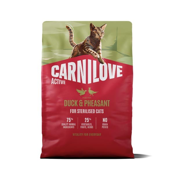 Carnilove Active Duck & Pheasant Adult 6kg Dry Cat Food 1 Carnilove Active Duck & Pheasant Adult 6kg Dry Cat Food