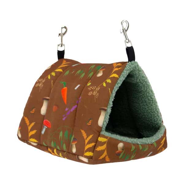 Burrow & Squeak Large Patterned Pyramid Hammock 2 Burrow & Squeak Large Patterned Pyramid Hammock - Image 2