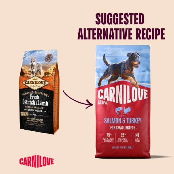 Carnilove Active Salmon & Turkey Small Breed 4kg Dry Dog Food 3 Carnilove Active Salmon & Turkey Small Breed 4kg Dry Dog Food - Image 3