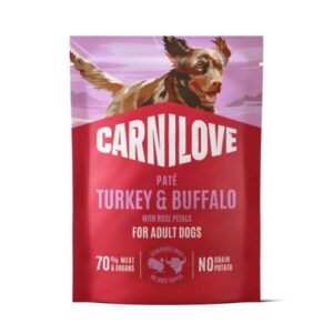 Carnilove Turkey & Buffalo with Rose Petals 300g Pouch Wet Dog Food