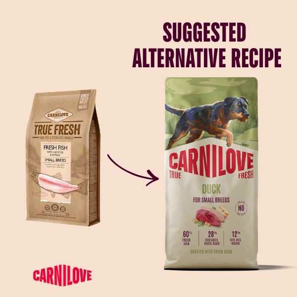 Carnilove True Fresh Duck Small Breed 1.5kg Dry Dog Food 3 Carnilove True Fresh Duck Small Breed 1.5kg Dry Dog Food - Image 3