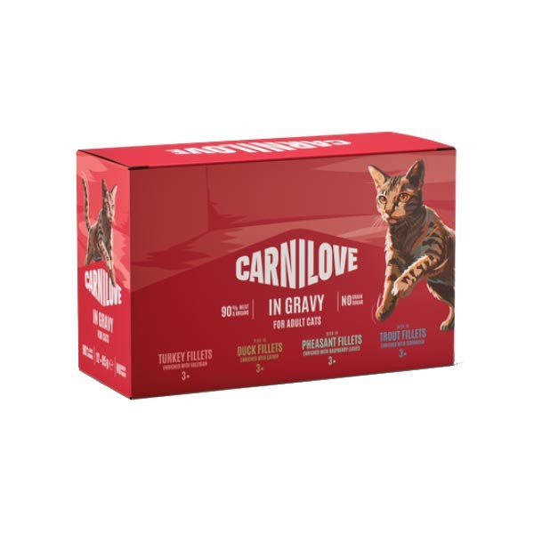 Carnilove Gravy Multipack Adult 12x85g Wet Cat Food 1 Carnilove Gravy Multipack Adult 12x85g Wet Cat Food