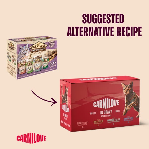 Carnilove Gravy Multipack Adult 12x85g Wet Cat Food 3 Carnilove Gravy Multipack Adult 12x85g Wet Cat Food - Image 3