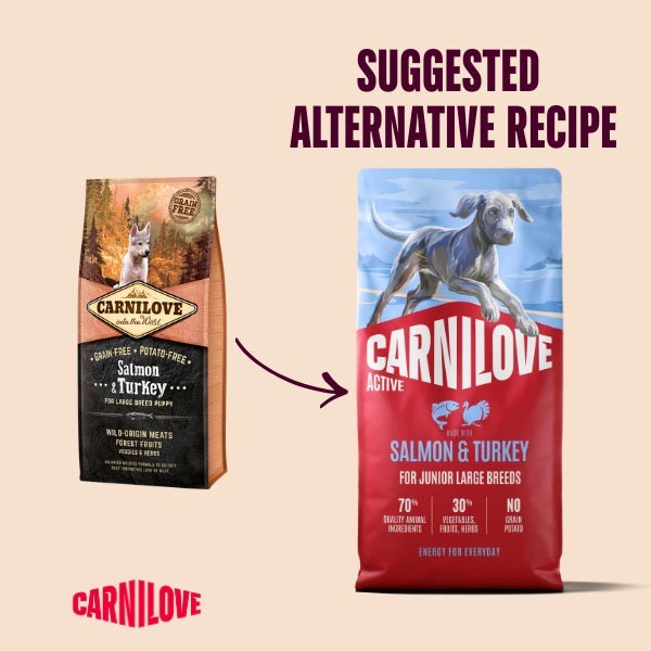 Carnilove Active Junior Large Breed Salmon & Turkey 1.5kg Dry Dog Food 2 Carnilove Active Junior Large Breed Salmon & Turkey 1.5kg Dry Dog Food - Image 2