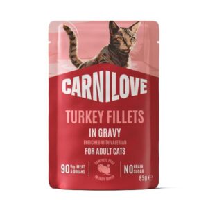 Carnilove Turkey with Valerian 85g Pouch Wet Cat Food