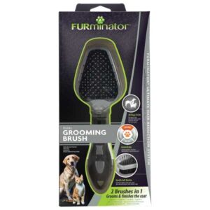 FURminator Dual Grooming Brush - Cat & Dog