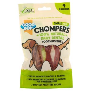 Good Boy Dog Chompers Dental Toothbrush Small 4 Pack 60g