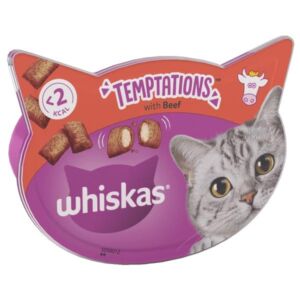 Whiskas Temptations Beef Adult 60g Cat Treat