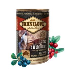 Carnilove Lamb & Wild Boar Adult 400g Canned Wet Dog Food