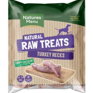 Natures Menu Dog Natural Raw Turkey Necks Adult 2 pack Frozen Food